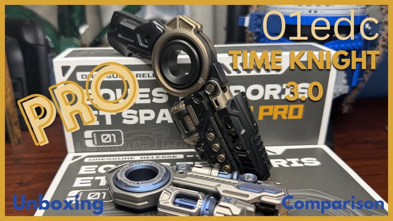 01edc Time Knight 3.0 PRO - Unboxing and comparison *SHE PURRS*
