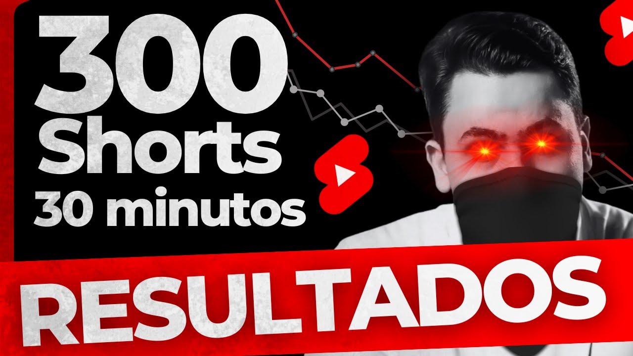 EU TESTEI e Aqui Estão os RESULTADOS -  300 Shorts em 30 Minutos pra Monetizar seu YouTube