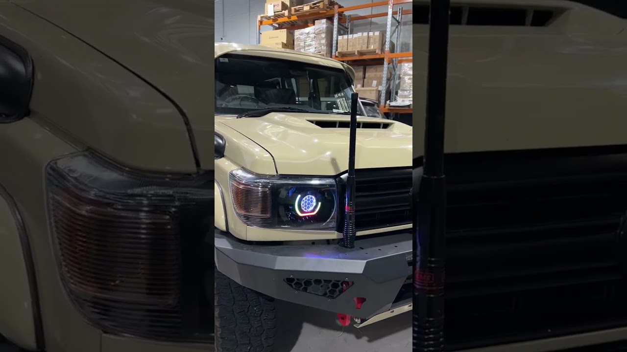 Sandy Taupe Troopy Headlight Upgrade