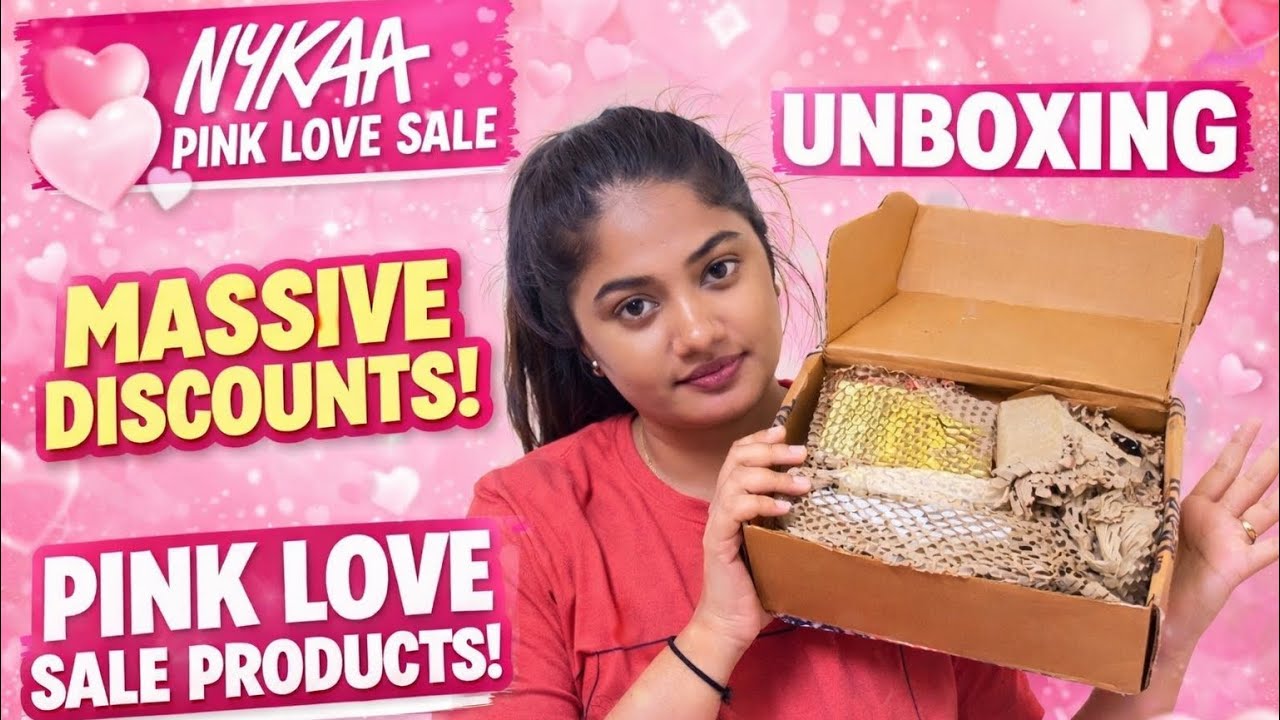 Nykaa Pink Love Sale Unboxing 💕 | Best Beauty Deals | Tulu Vlog