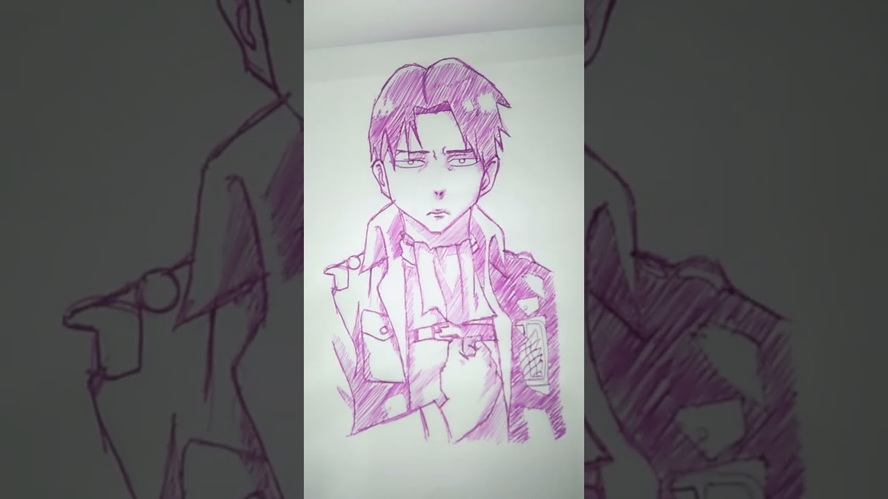 Drawing (Levi Ackerman) #anime #drawing #attackontitan #chill #levi #leviackerman #titan