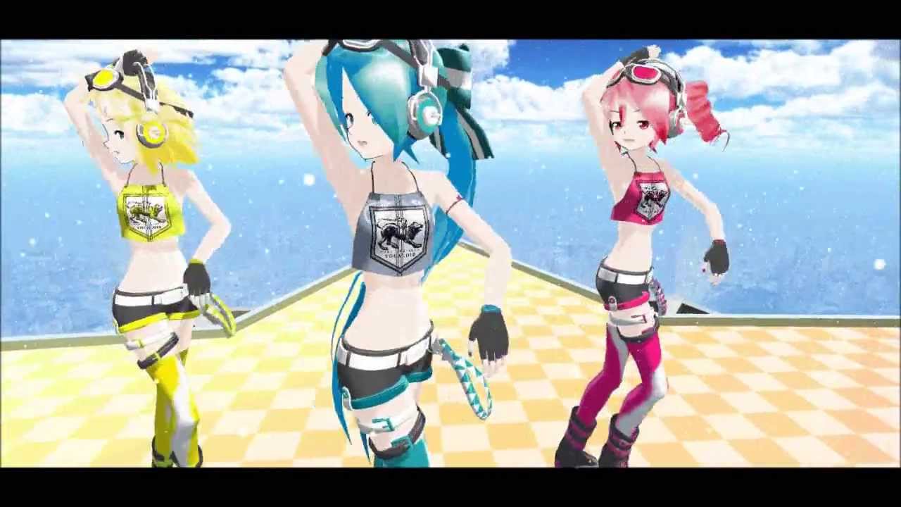 MMD - Prisim Heart - Lat Shiki Miku, Rin, Teto