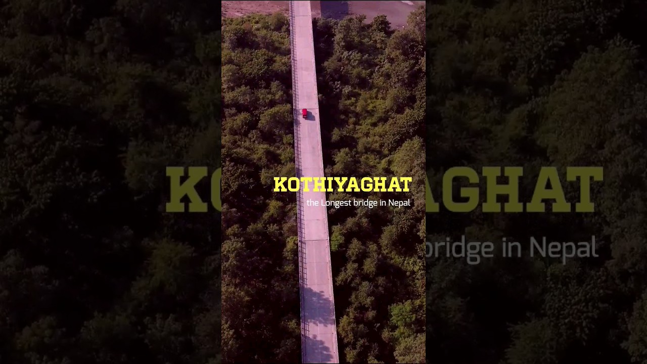 KHOTHIYAGHAT Bridge. Bardiya. Nepal #river #bridge  #drone #reels #shorts #trending #subscribe