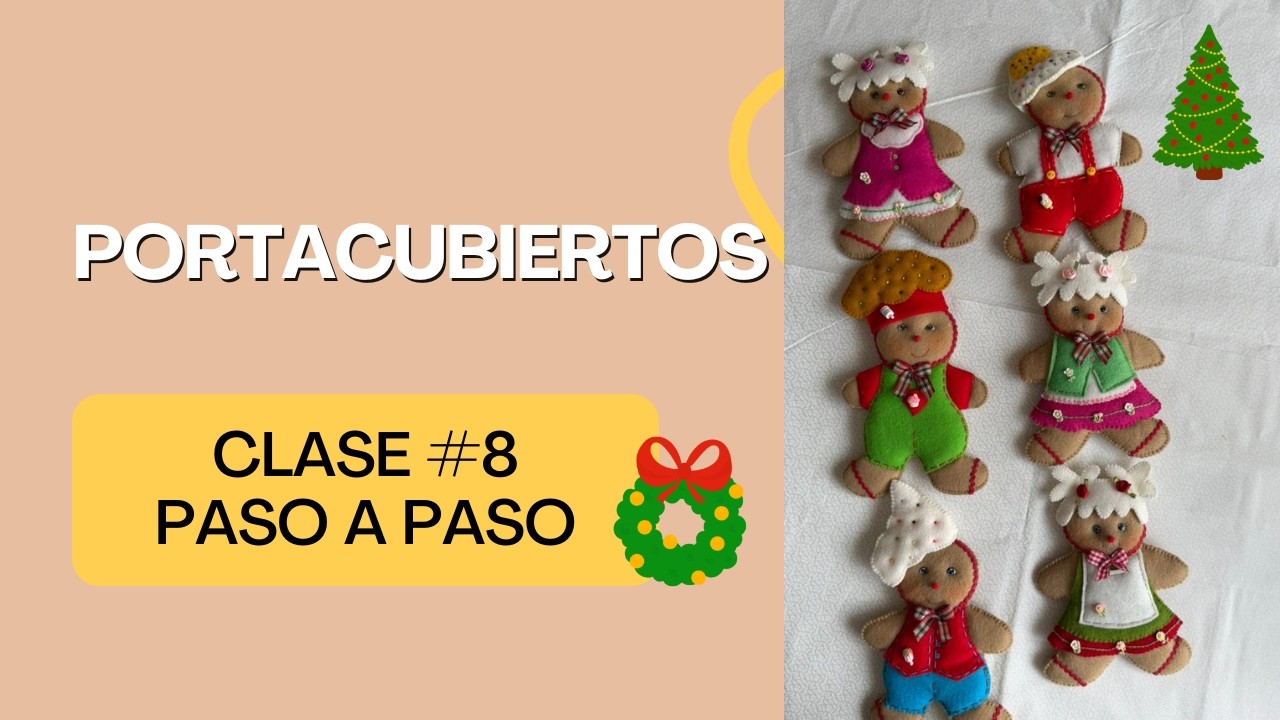 - clase #8. portacubiertos navideños