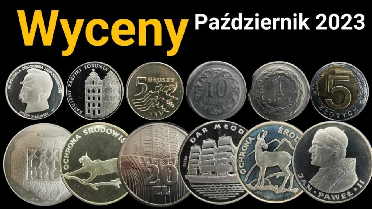 Wyceny Monet od jednej osoby, Październik 2023 Skup Monet