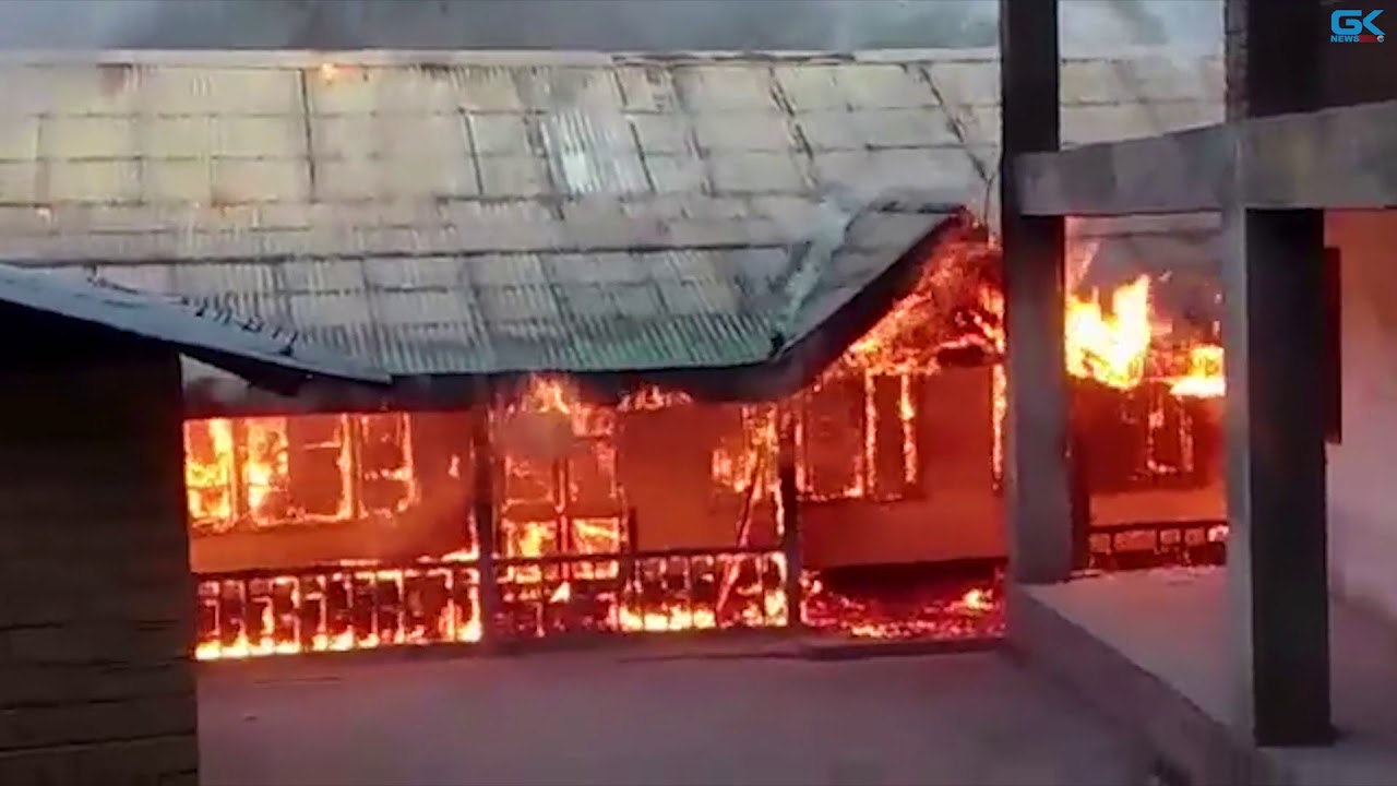 Fire guts school building in Uri in north Kashmir