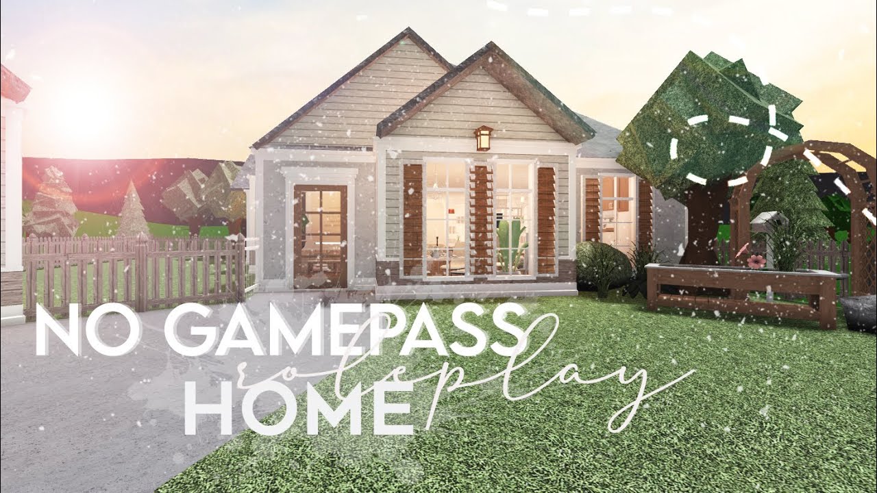 ROBLOX | Bloxburg | No Gamepass Family Roleplay Home | House Build