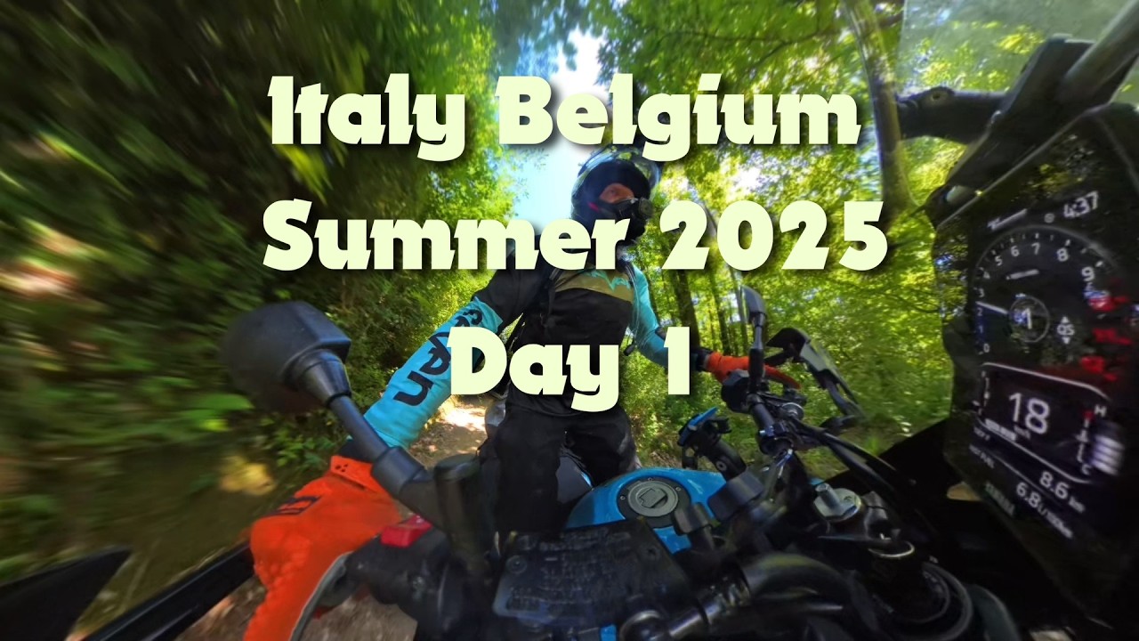 From Italy to Belgium. July, august 2025. Day 1