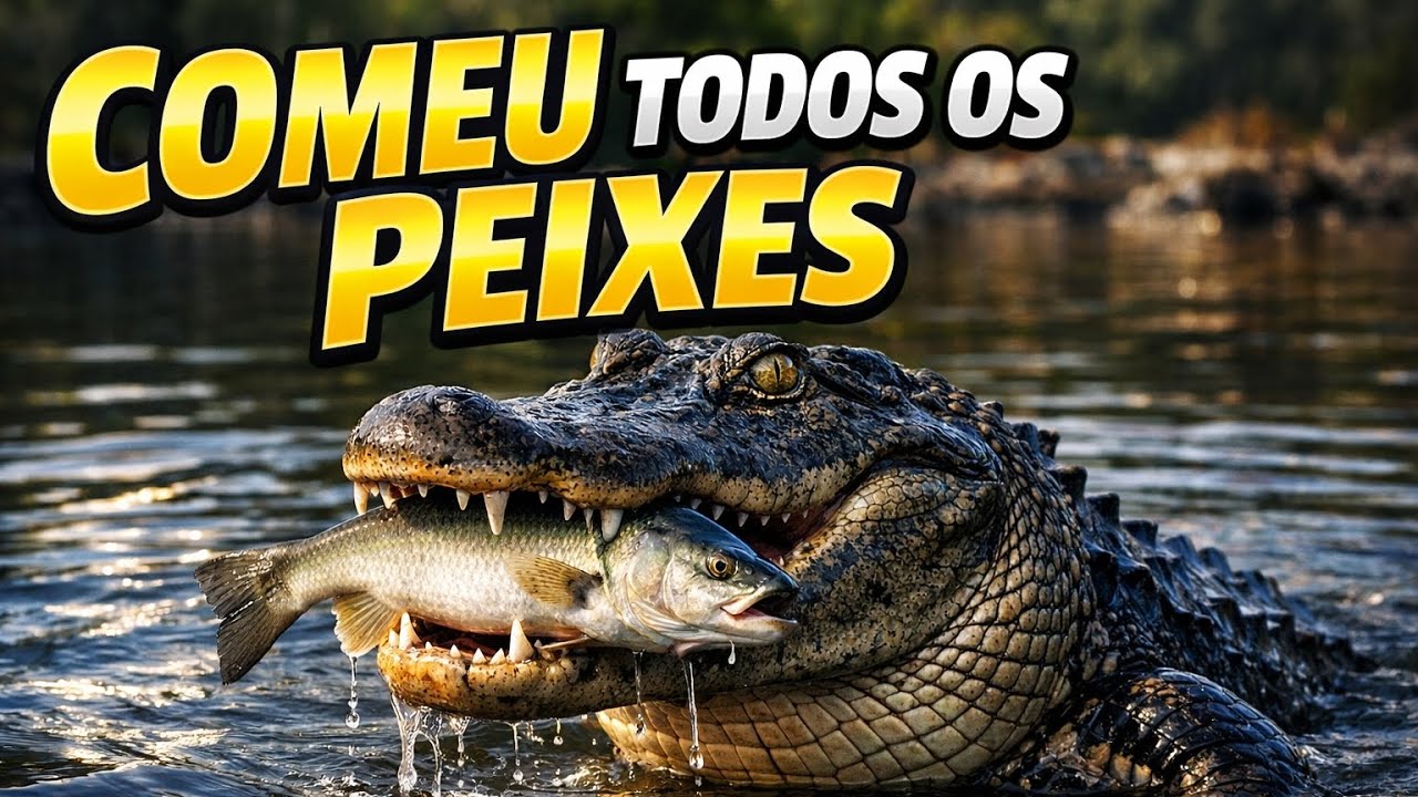 O JACARÉ COMEU TODOS OS PEIXES DA FAZENDA 😭
