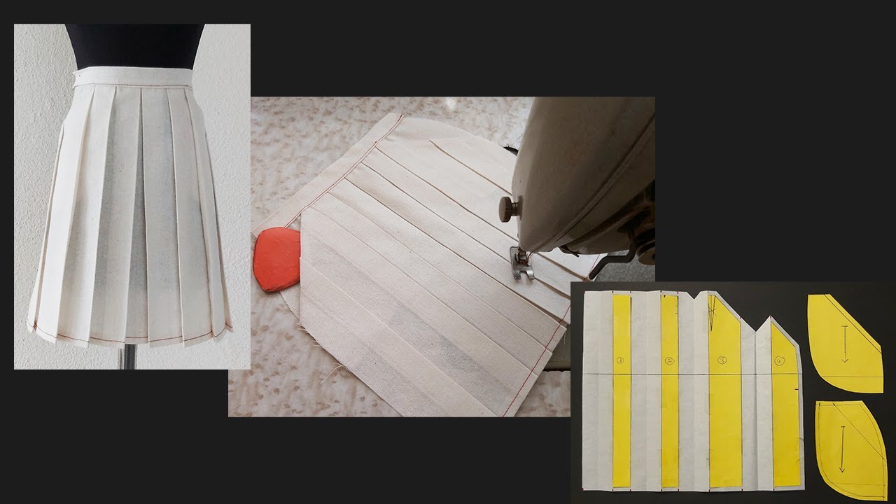 Cepli - Pileli Etek / Model Uygulama / Dikiş ve Kalıp Hazırlama / Tasarım