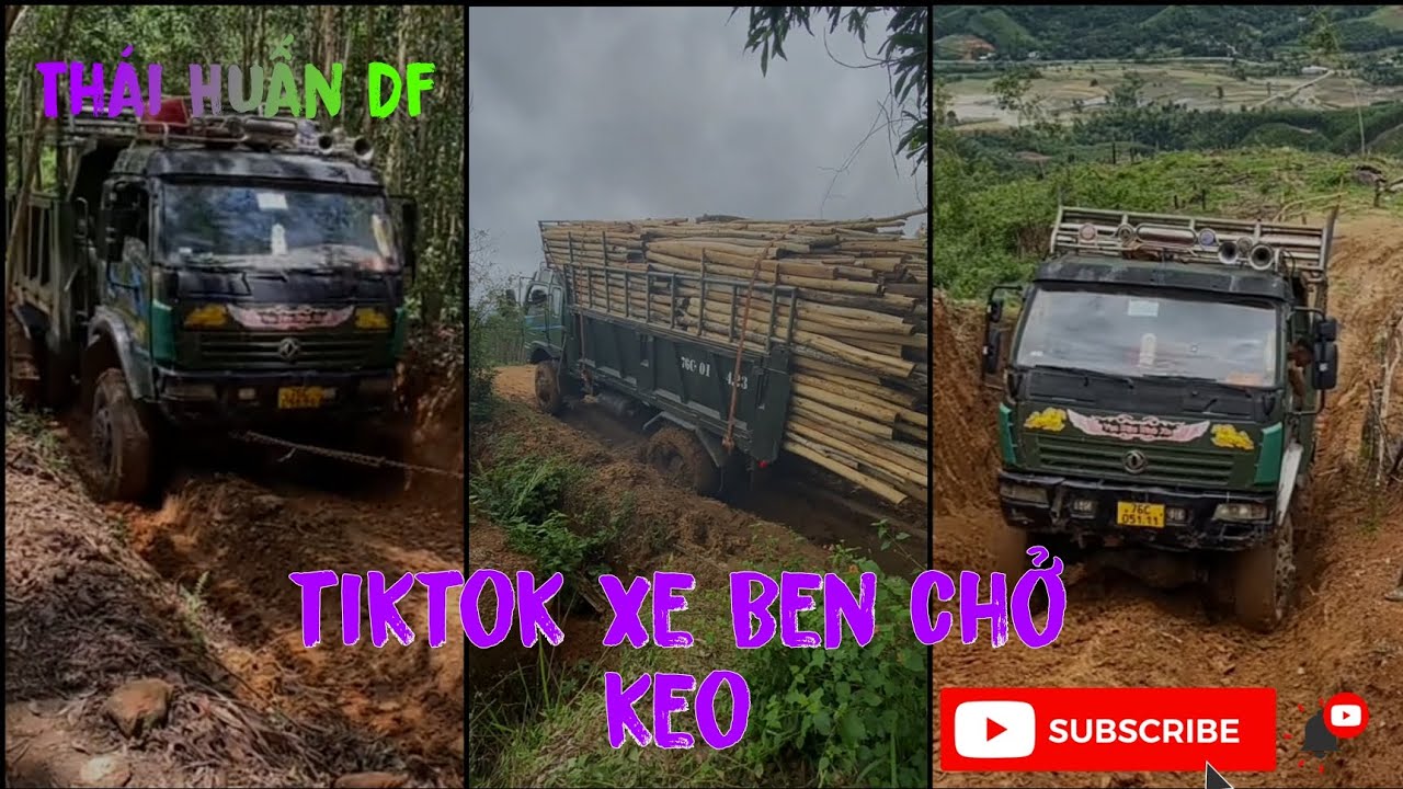Tiktok xe Ben chở keo tổng hợp #TháiHuấnDf #18