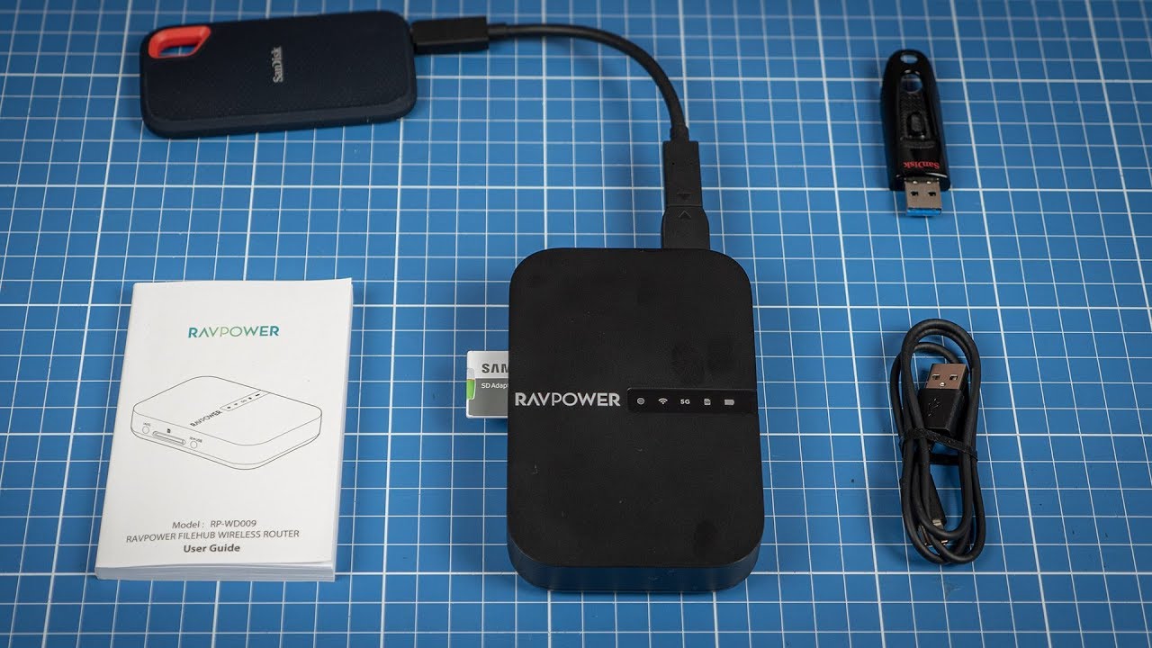 RAVPower AC750 - Mobiler Filehub & Router fürs SD-Karten Management