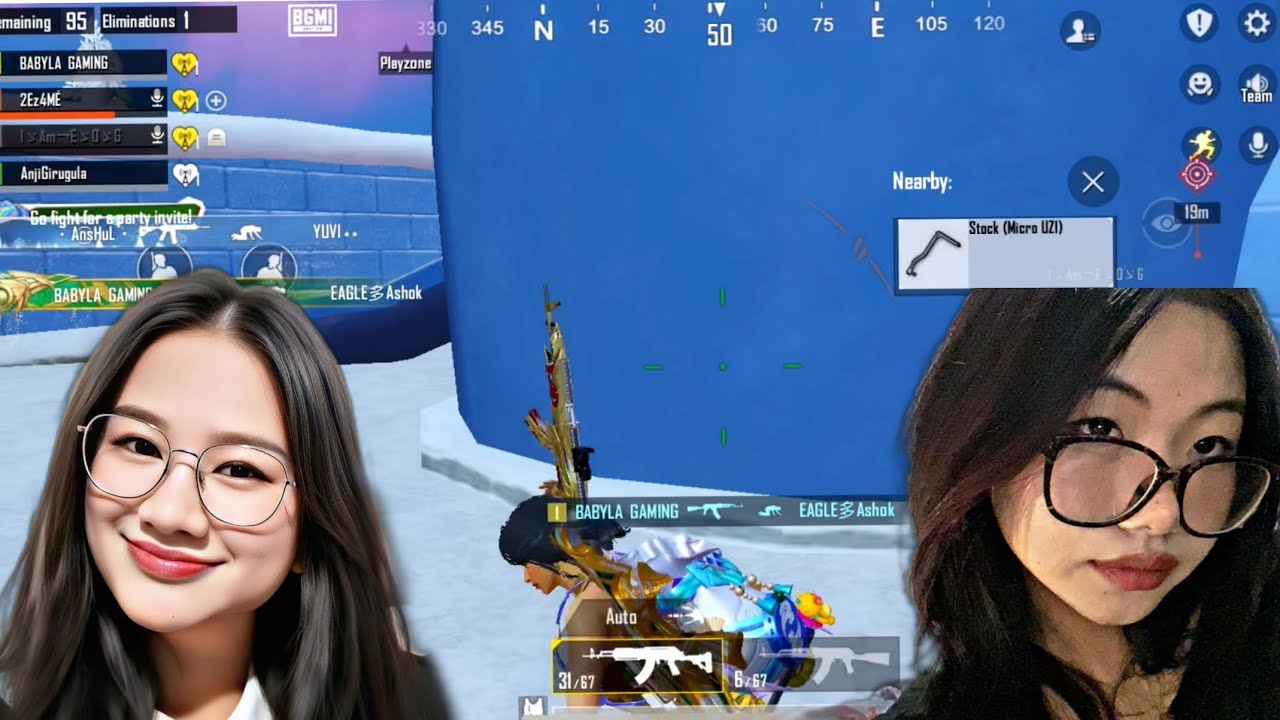 Играем в BGMI с профессиональной девушкой с северо-востока ❤️‍🩹🫶 Полная запись игры