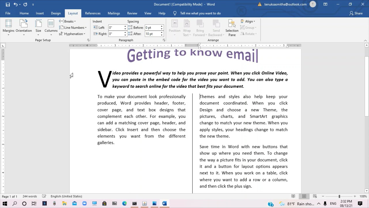 Microsoft Word Practical Lesson # 01 Sinhala