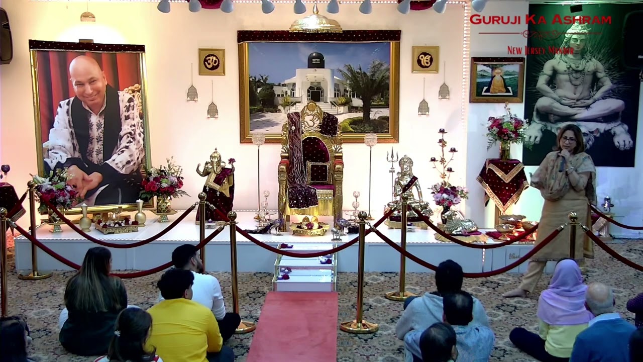 Satsang By Neela Aunty - Guruji Ka Ashram - New Jersey - USA - Somerset Temple