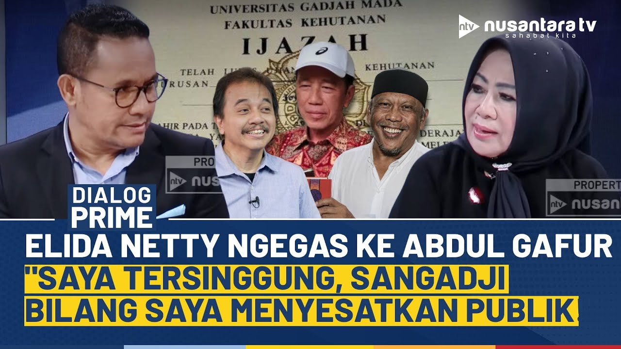Elida Netty Ngegas Dituduh Abdul Gafur Menyesatkan Publik Soal Ijazah Jokowi: Saya Tersinggung!