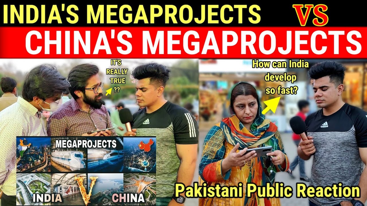 India's Megaprojects VS China's Megaprojects | India VS China | Pakistan public reaction | DailySwag