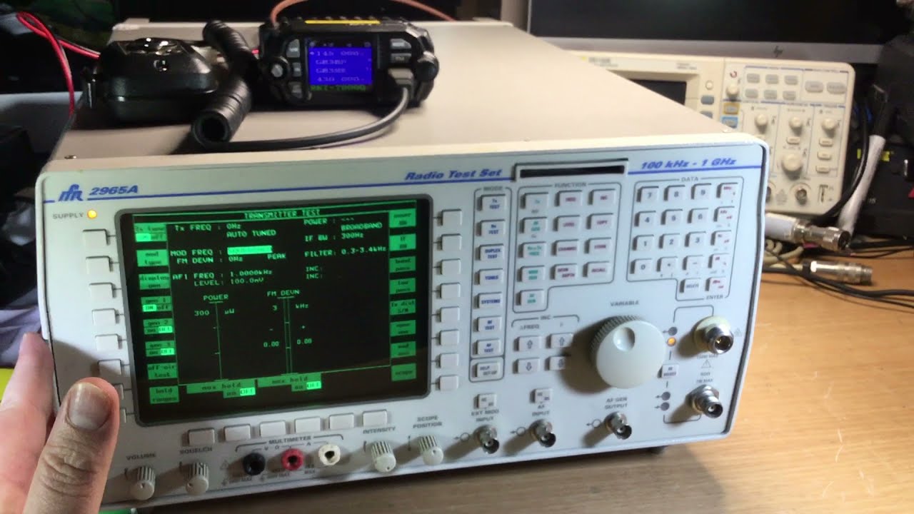 Marconi IFR 2965 radio tester demo & live radio transceiver testing full radio testing demonstration