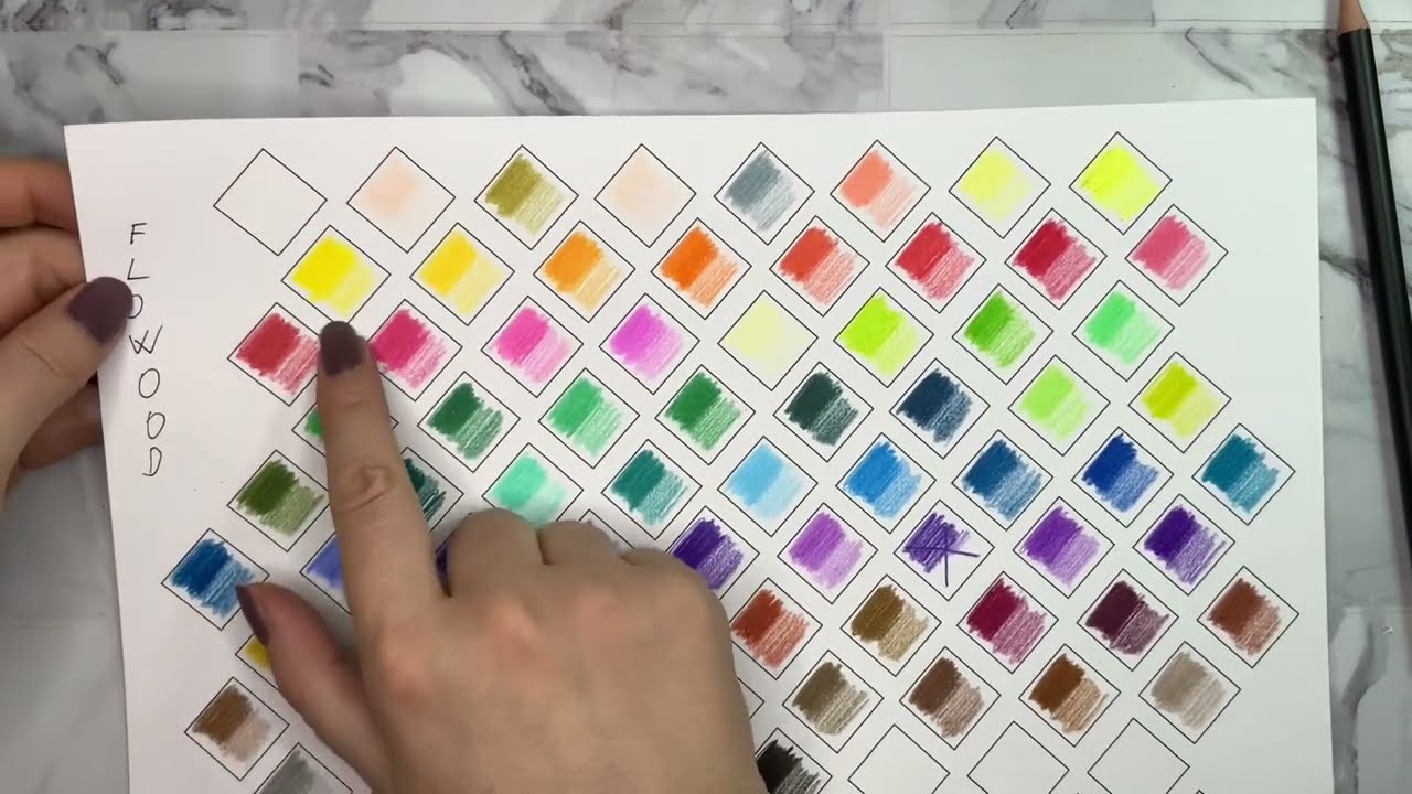 FLOWood 72 Colored Pencils Set test, I like them but I also don't