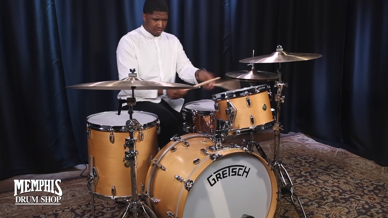 Gretsch USA Broadkaster Drum Set 22/12/16 - Natural Satin (GKSL2622SN)