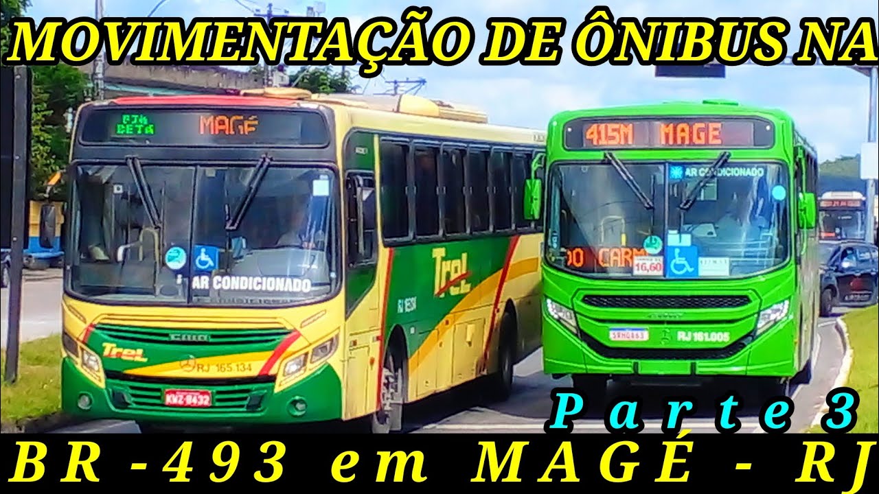 MOVIMENTAÇÃO DE ÔNIBUS NA BR-493 EM MAGÉ-RJ #63