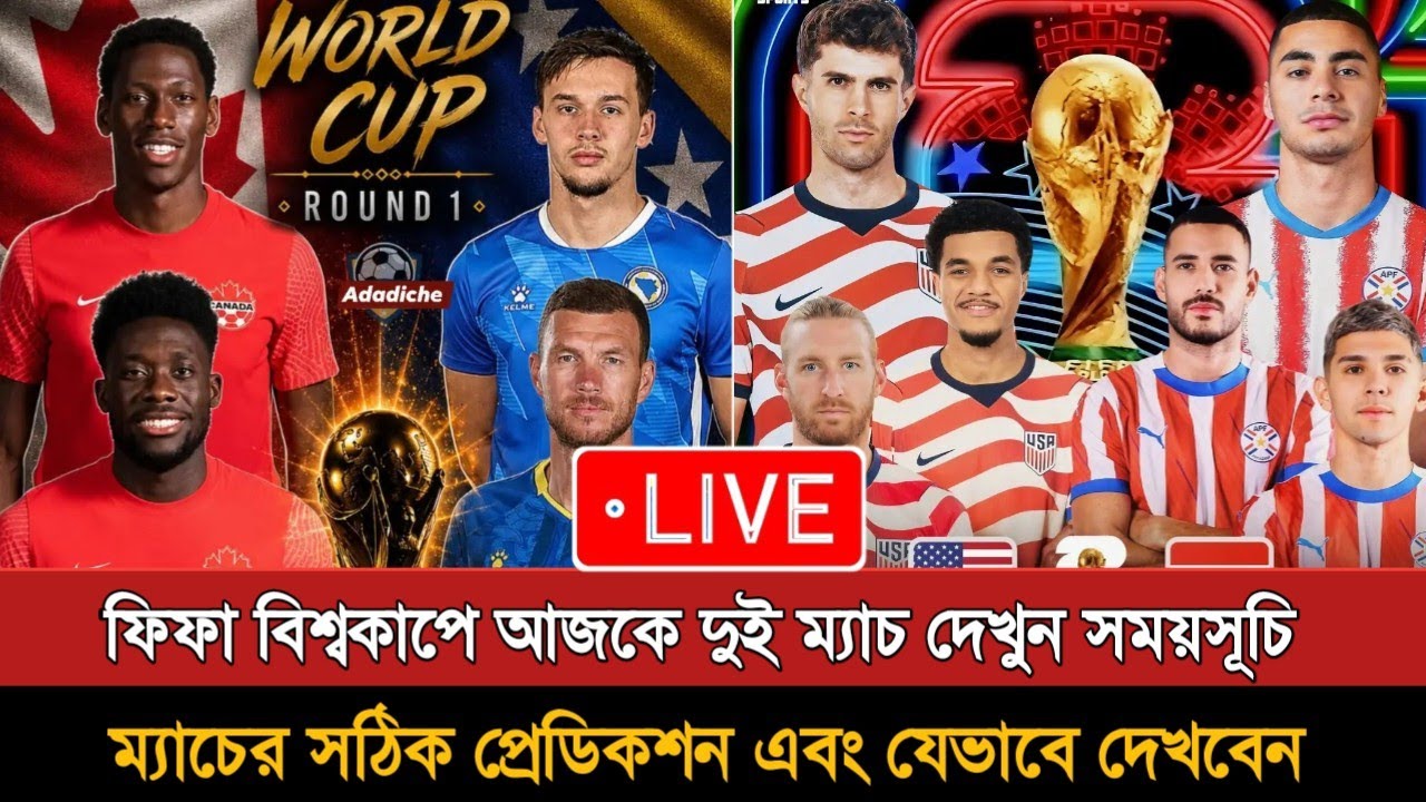 বিশ্বকাপের দ্বিতীয় দিনের ২ ম্যাচ প্রিভিউ | Fifa World Cup 2nd Day Match Preview |Today Match