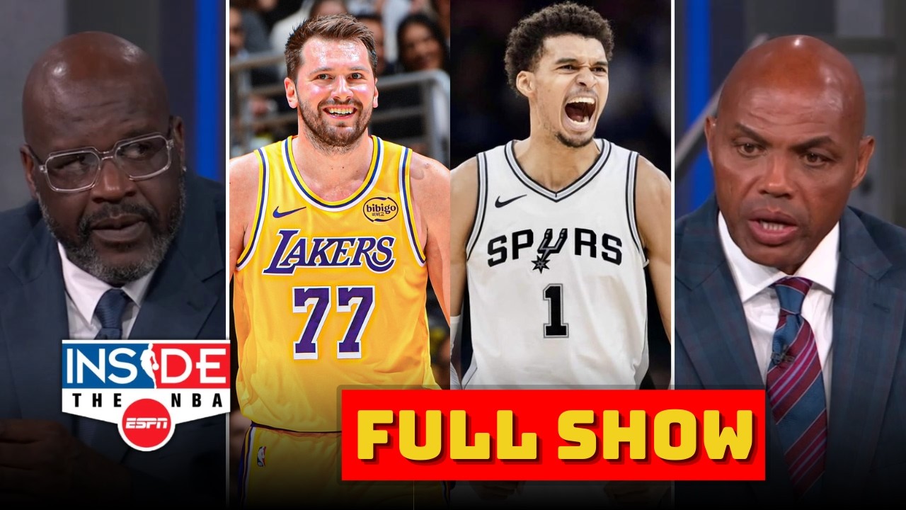 FULL INSIDE The NBA | Shaq roasts Chuck on Lakers beat Nuggets 127-125, Spurs def. Hornets 115-102