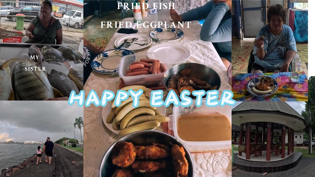 Happy Easter Fam.Visiting my sister at the fish market.#Samoa 2024 #family