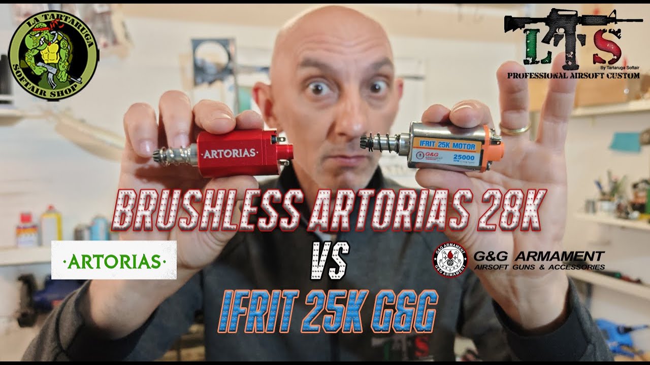 Motore Brushless 28K Artorias VS Ifrit 25K G&G - By LTS La Tartaruga Softair