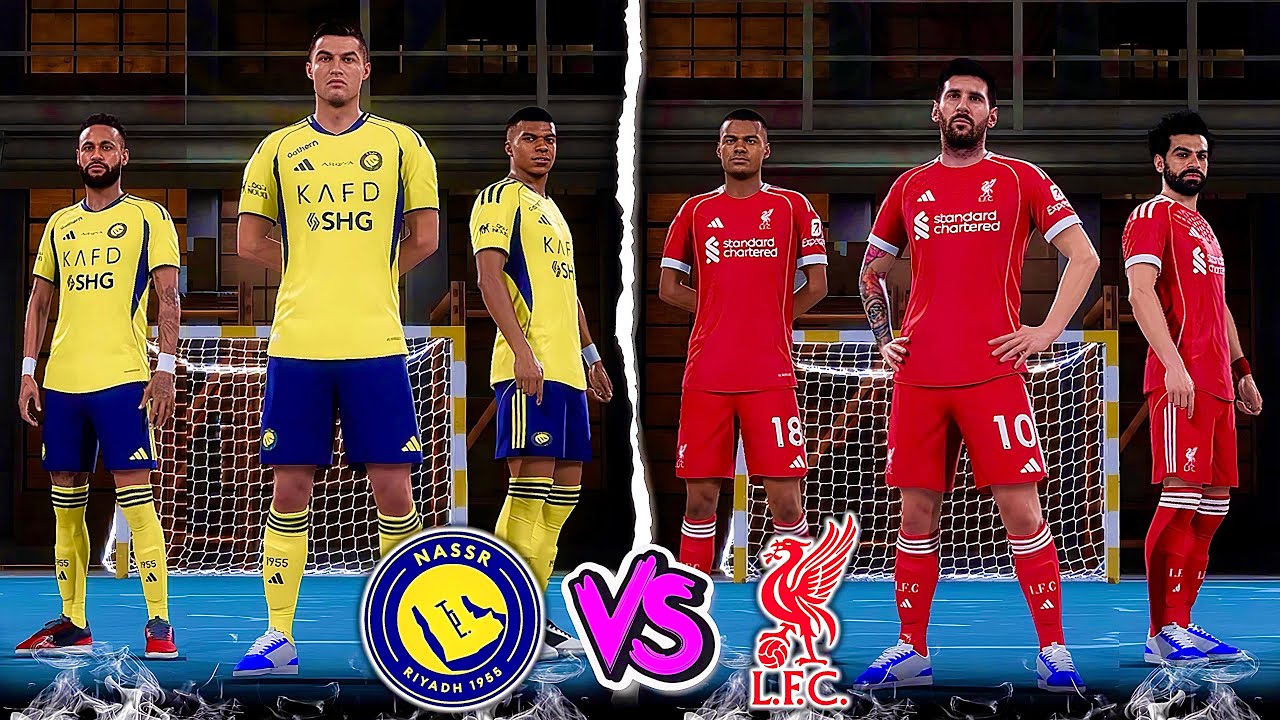 RONALDO, MESSI, SALAH, NEYMAR, MBAPPE, BENZEMA ALL STARS | AL NASSR VS LIVERPOOL - FIFA VOLTA PS5
