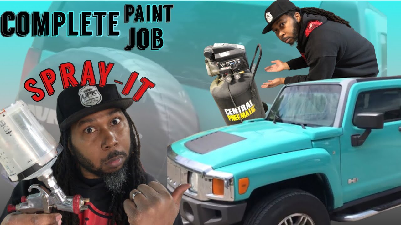 Complete Paint Job with the SPRAYIT R500 LVLP spray gun and small compressor