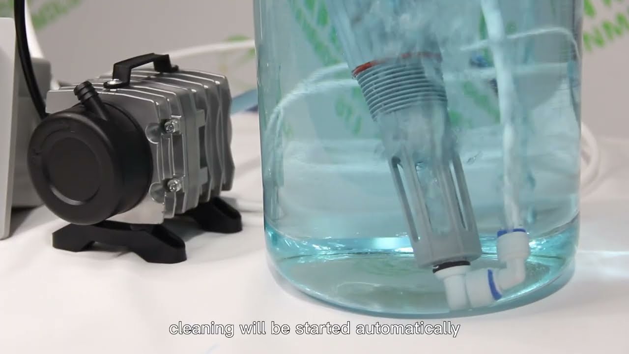 How to realize the automatic cleaning of pH sensor by the controller relay？