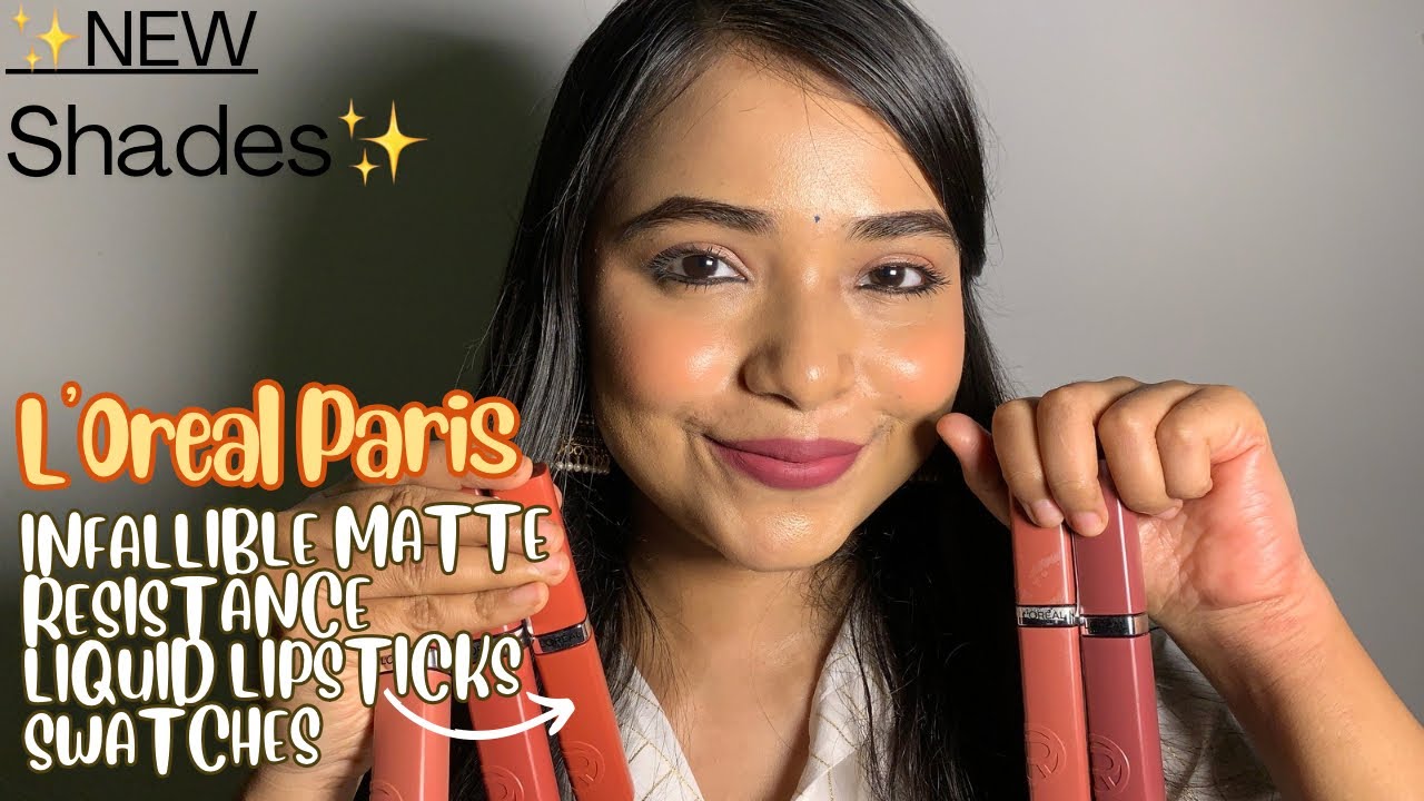 *Новые оттенки* *Новинка* Образцы стойких жидких помад L'Oreal Paris Infallible Matte