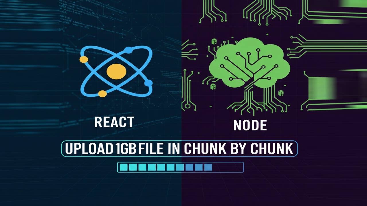 Chunk by chunk upload heavy file on server #react #nodejs #express #chunkbychunk #frontend #backend