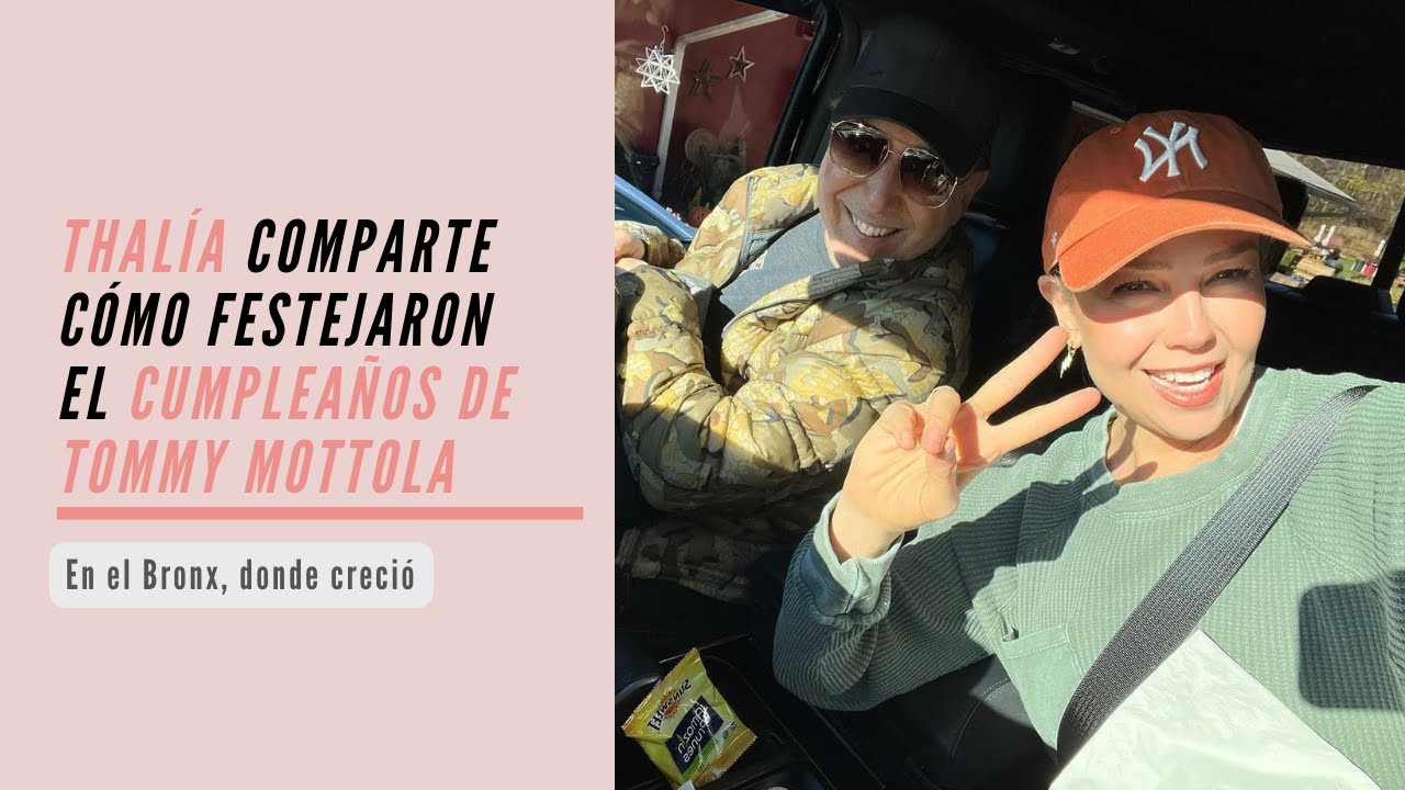 Thalía y Tommy Mottola visitan el Bronx para celebrar el cumpleaños 76 del productor