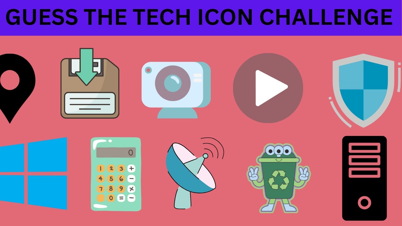 Guess the Tech Icon | 50 Icons Challenge (Simple Edition)