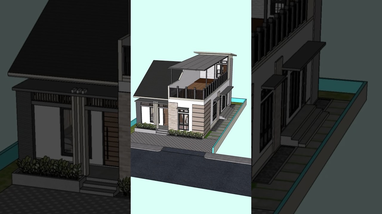 Rumah minimalis+rooftop 8x15 meter