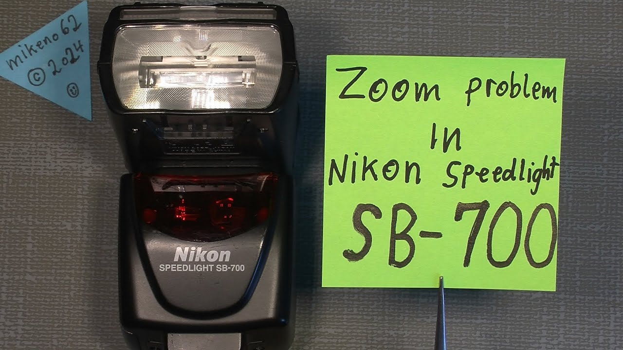 Zoom problem In Nikon Speedlight SB 700     BIG repair success :-)