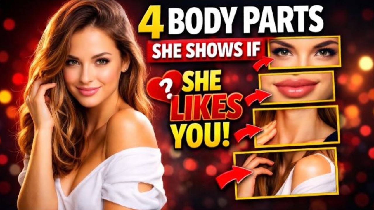 4 BODY PARTS SHE SHOWS IF SHE LIKES YOU