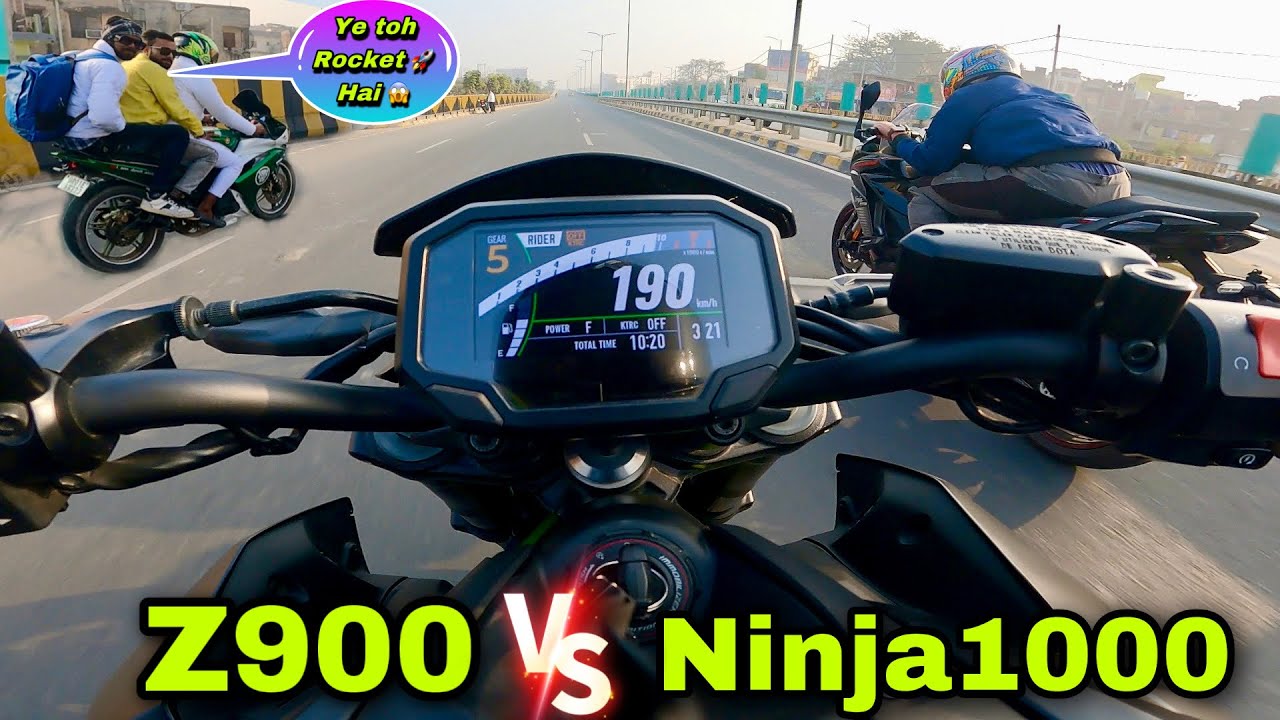 Luckily Saved 🥵 While Street RacinG | Godzilla ka Clutch hua Fail 😱| Z900 vs NINJA 1000sx