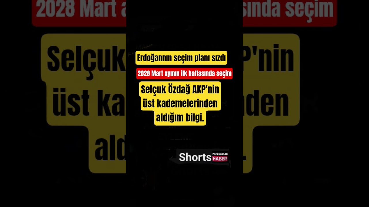 Erdoğanın Seçim planı sızdı 