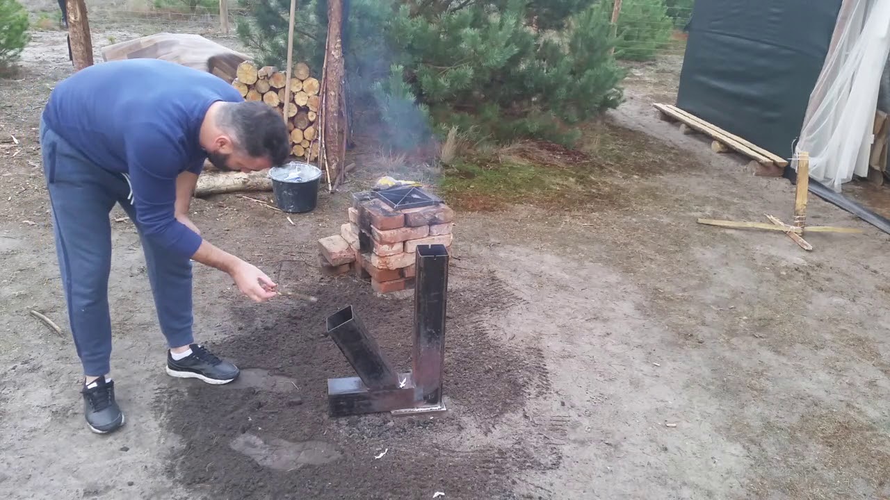 #1 Piec rakietowy - rocket stove