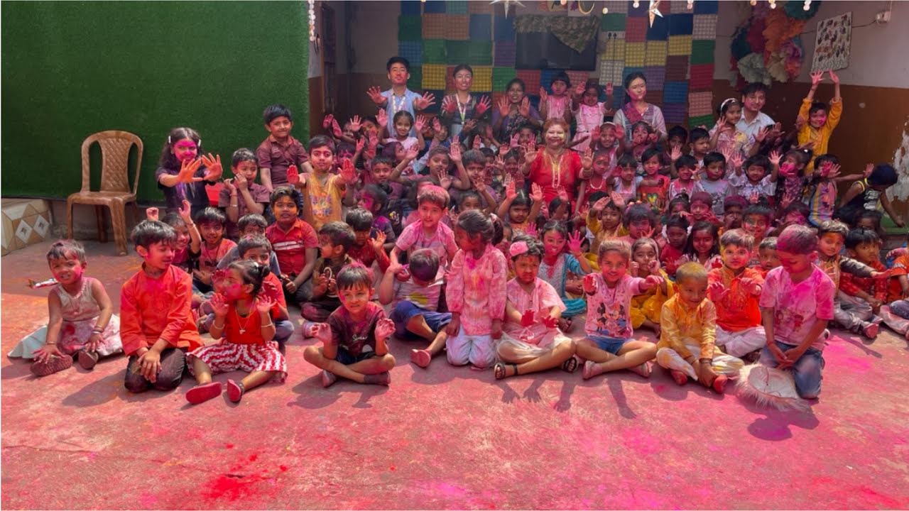 Pre holi celebration #Tiny Tot&rsquo;s School 🤗
