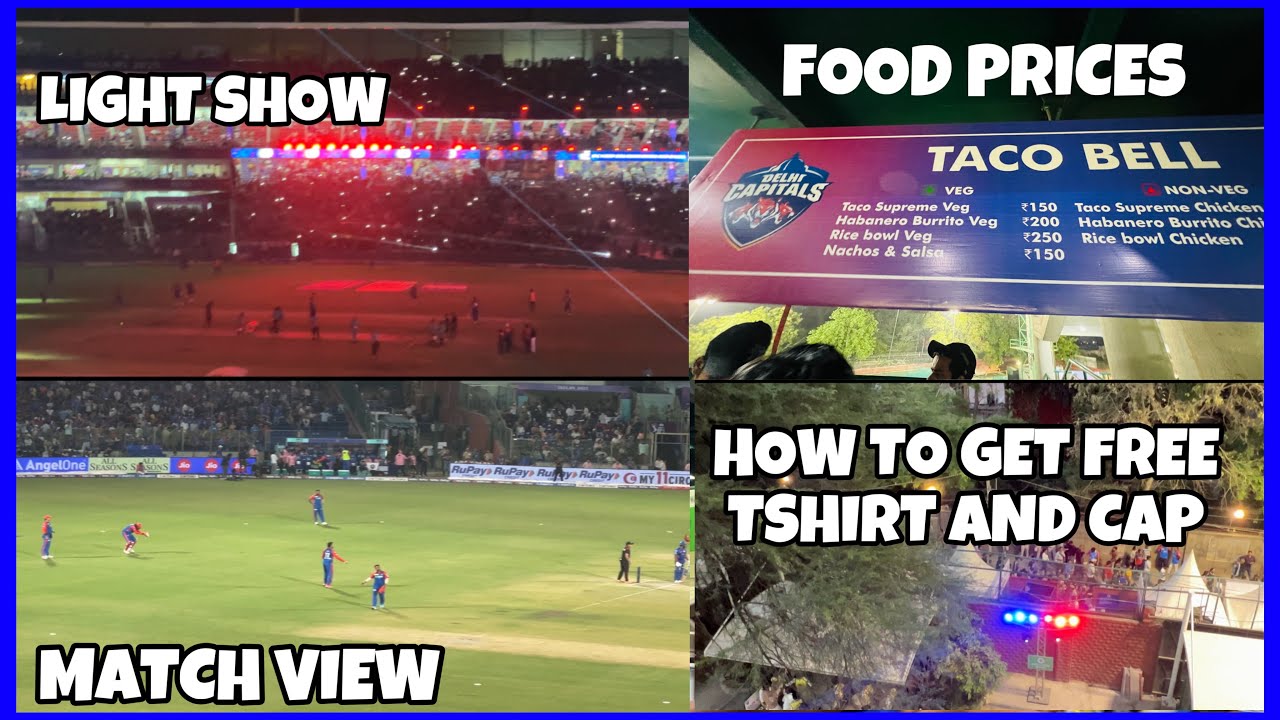 ARUN JAITLEY STADIUM EAST STAND VIEW | ENTRY | FOOD PRICES | FREE DC JERSEY AND IPL TICKET