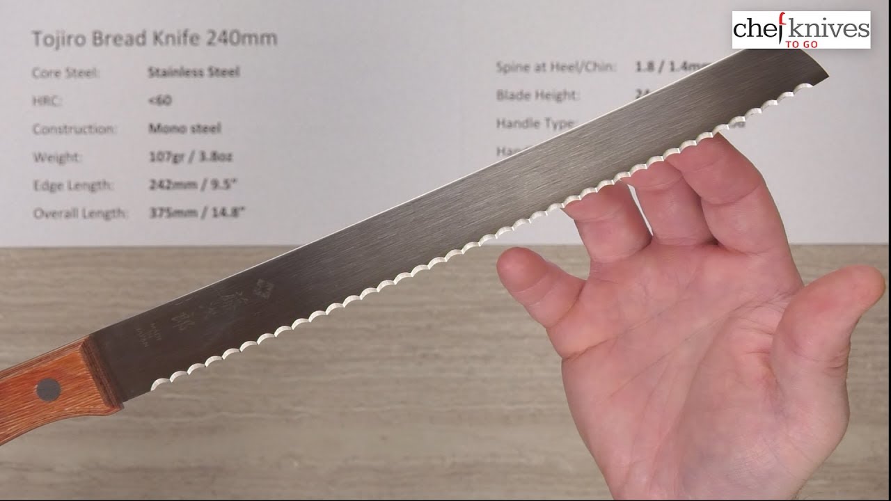 Tojiro Bread Knife 240mm Quick Look