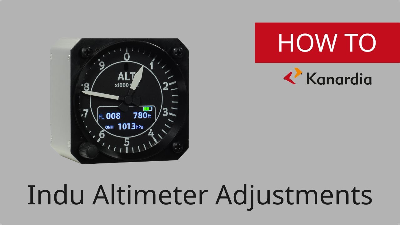 Kanardia Indu Altimeter | HOW TO | Adjustments