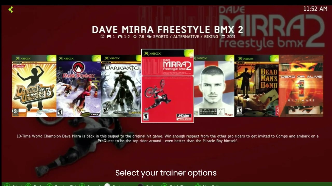 Using trainers in XBMC4Gamers