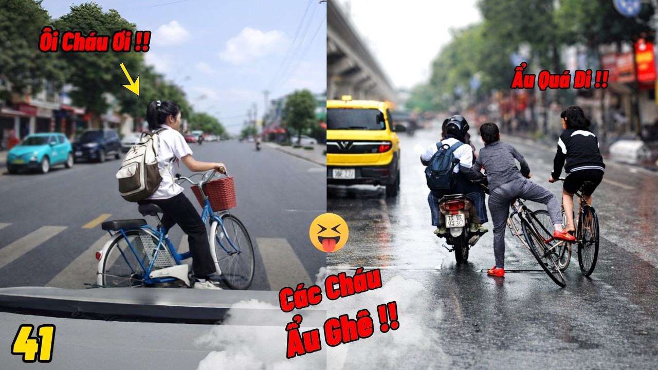 Tình Huống Giao Thông Hài Hước Nhưng Cũng Đầy Nguy Hiểm Của Các Cháu Học Sinh / Vui Giao Thông VN