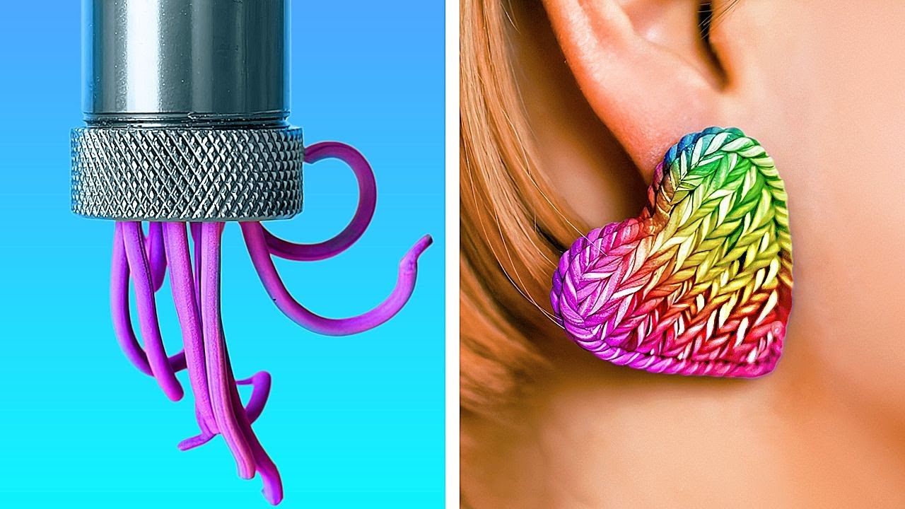 MINIATURAS COLORIDAS Y HERMOSAS, JOYAS CASERAS Y ACCESORIOS CON ARCILLA POLIMÉRICA