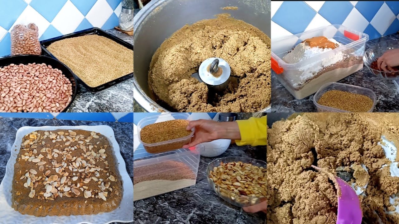 سفوف أو سلو رمضان،🌜 بطريقة كيفاش طحنيه عند العطار👍 برابعة زيت العود